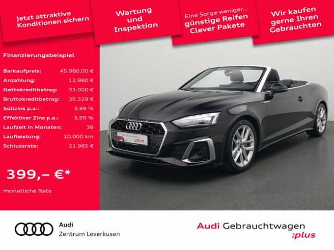 Audi A5 Cabriolet S line MEMORY APP LEDER
