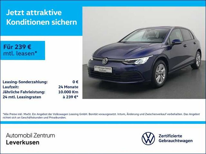 Volkswagen Golf VIII Life DSG LENKRAHZ APP CONNECT VIRT LED