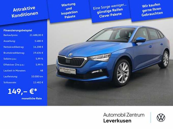 SKODA SCALA 1.0 TSI DSG APP CONNECT SHZ PDC KLIMA
