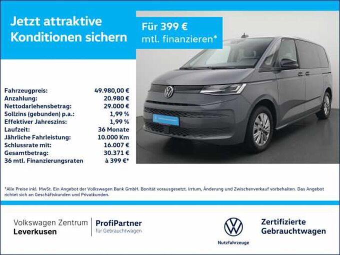 Volkswagen T7 Multivan AHK MATRIX PANO SHZ VIRT KAM ACC APP