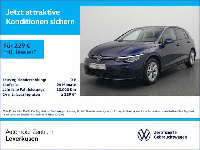 Volkswagen Golf VIII Life DSG NAVI VIRT ACC LENKRADHZ KAM