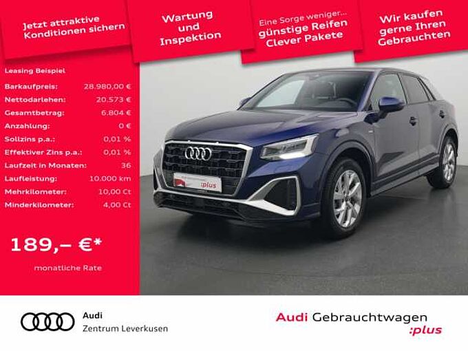 Audi Q2 S line AHK CARPLAY PDC SHZ LEDER