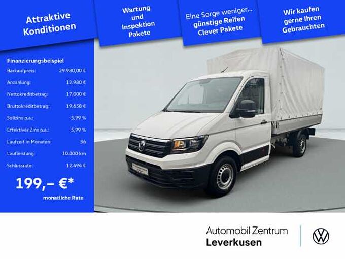 Volkswagen Crafter Pritsche Plane Spriegel L2 KLIMA