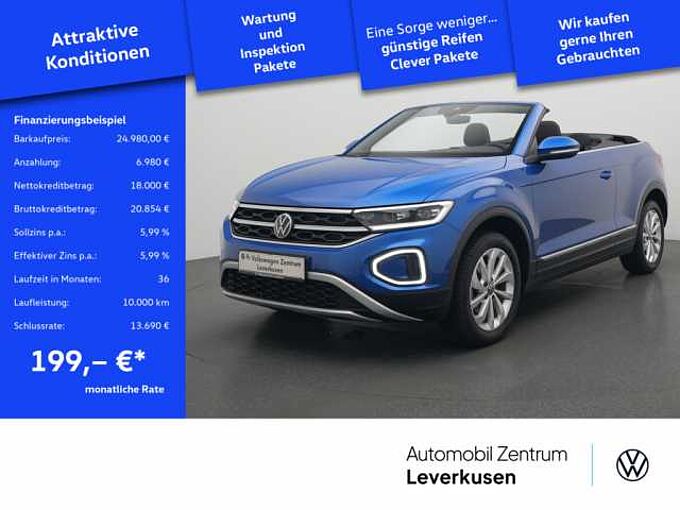 Volkswagen T-Roc Cabriolet Style ACC NAVI KAM APP SHZ LED