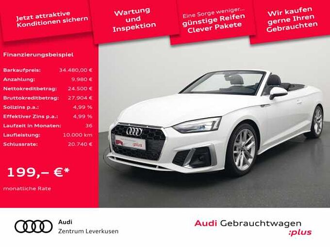 Audi A5 Cabriolet S line S-TRON LEDER SHZ CARPLAY LED