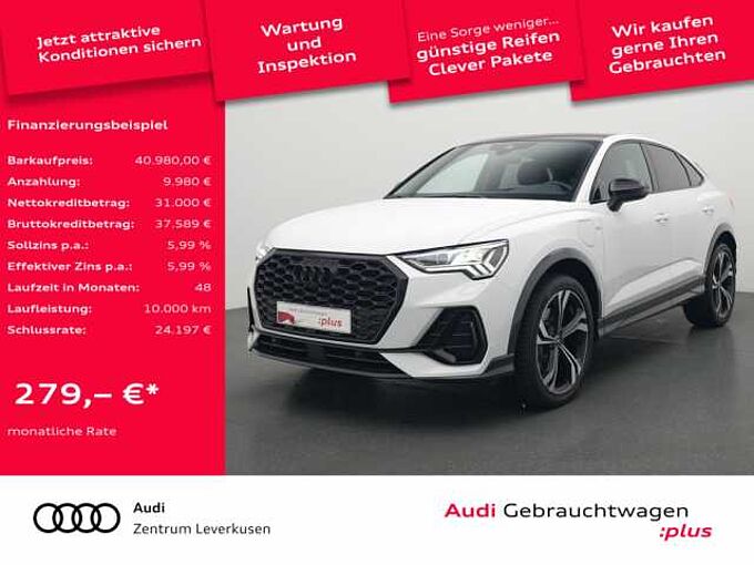 Audi Q3 Sportback e S line S-TRON PANO AHK MATRIX B&O