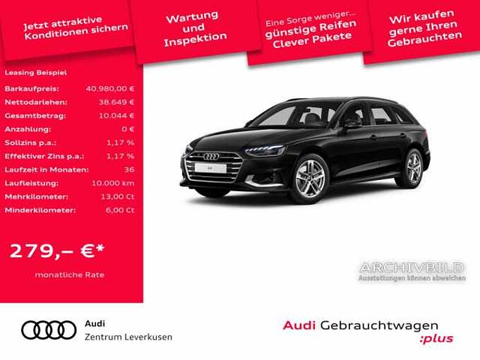 Audi A4 Avant TFSI STRON KAM APP CONNECT SHZ PDC