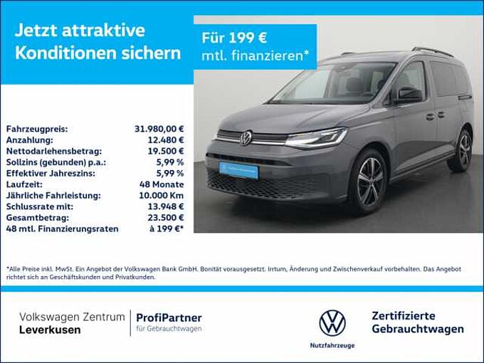Volkswagen Caddy Dark Label PANO APP AHK CONNECT LED KAM SH