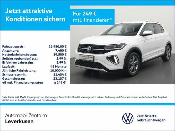 Volkswagen T-Cross R-Line DSG APP CONNECT LED SHZ PDC VIRT