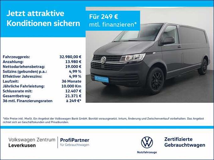Volkswagen T6.1 Kasten lang KLIMA PDC PORT NAVI SHZ