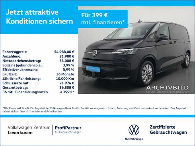 Volkswagen T7 Multivan Life NAVI VIRT SHZ KAM AHK LEDER LED