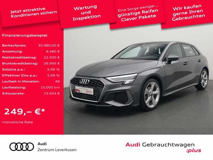 Audi A3 Sportback S line S-TRON AHK PANO NAVI B&O