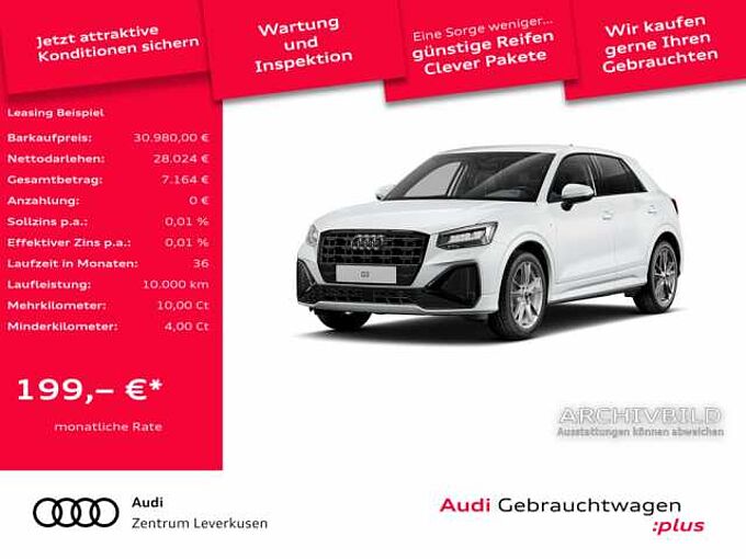 Audi Q2 S line LED AHK VIRT CARPLAY SHZ PDC KLIMA