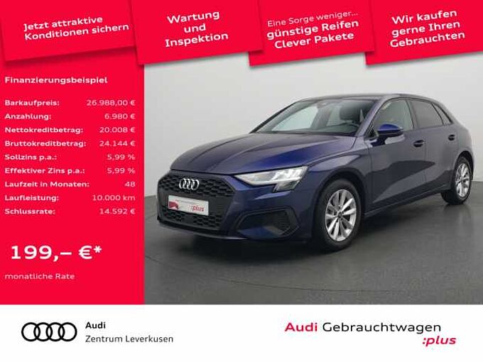 Audi A3 Sportback STRON SHZ APP NAVI VIRT LED