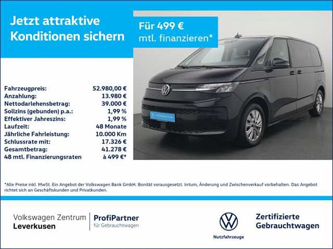 Volkswagen T7 Multivan Life LEDER KAM KEYLESS SHZ
