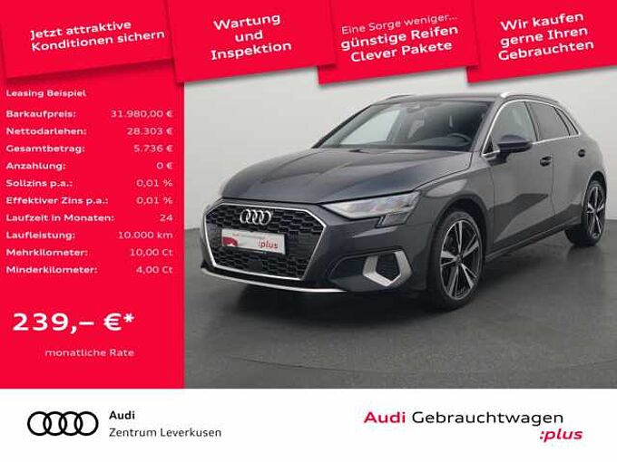 Audi A3 Sportback LED VIRT SHZ NAVI PDC