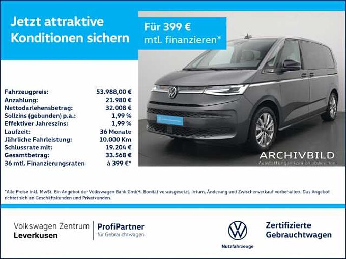Volkswagen T7 Multivan Style 7-SITZE MATRIX AHK VIS-A-VIS