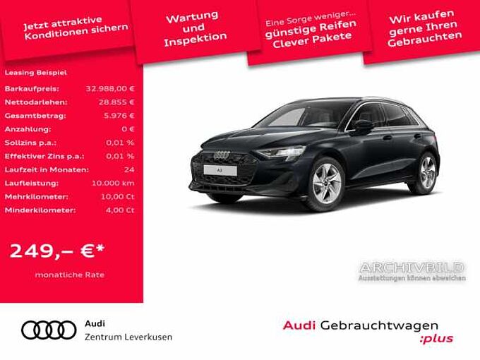 Audi A3 Sportback 35 TFSI VIRT LED HUD SHZ B&O