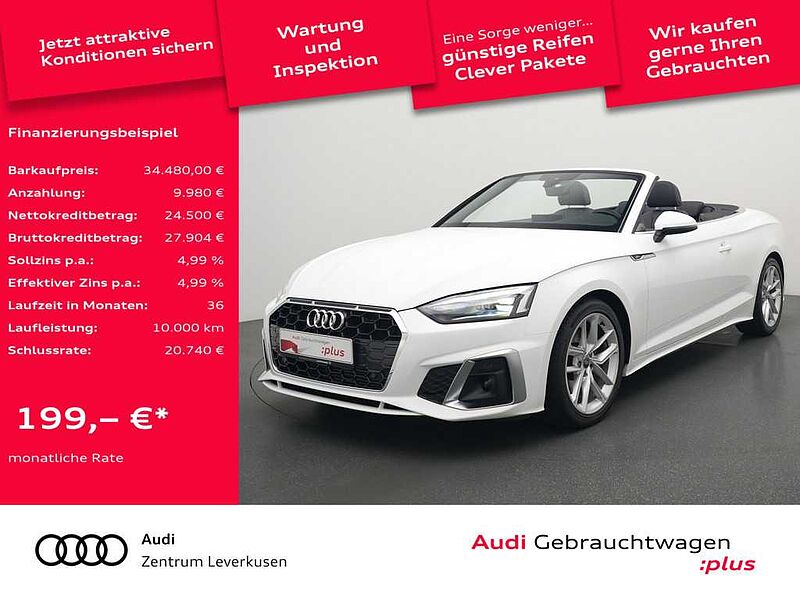 Audi A5 Cabriolet S line S-TRON CARPLAY PDC PORT NAVI