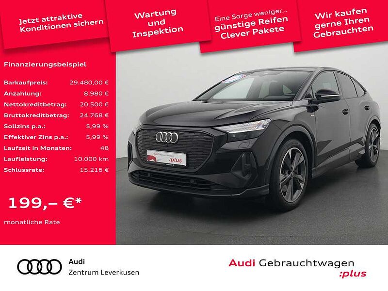 Audi Q4 Sportback S line PANO NAVI LEDER MATRIX AHK