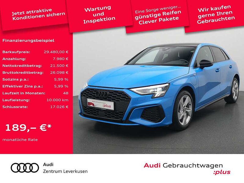 Audi A3 Sportback e S line STRON AHK PANO B&O NAVI