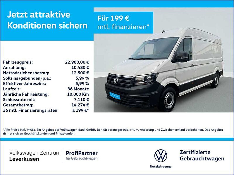 Volkswagen Crafter TDI Kasten MR APP LED SHZ KAM PDC ACC