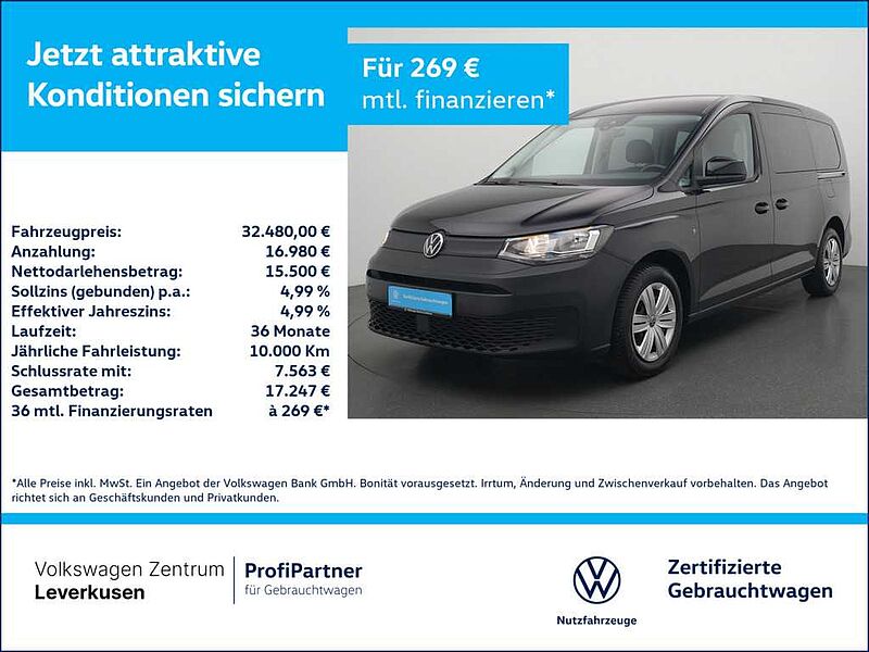 Volkswagen Caddy Maxi ACC SHZ PDC PORT NAVI 7 SITZER LANG