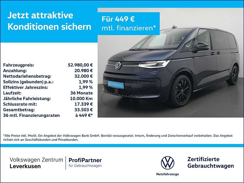 Volkswagen T7 Multivan Life DSG 7 SITZER AHK HUD VIS-A-VIS
