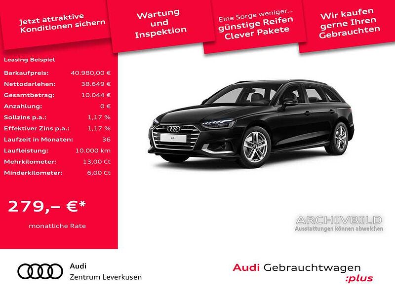Audi A4 Avant TFSI STRON KAM APP CONNECT SHZ PDC