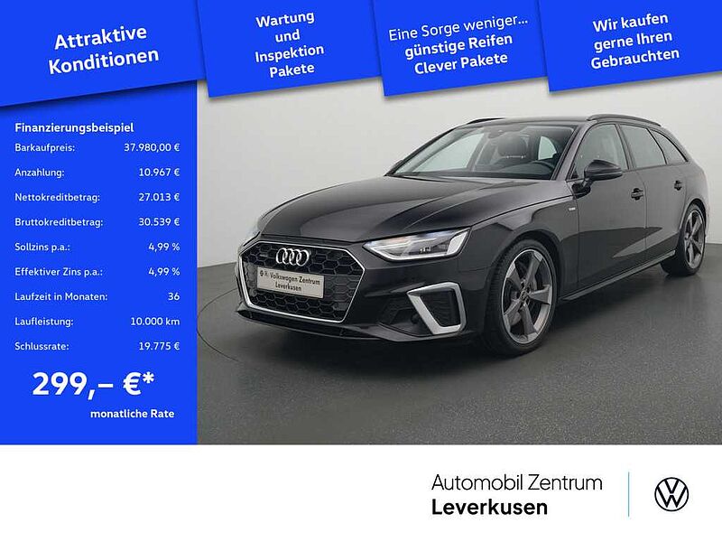 Audi A4 Avant Quattro S line NAVI AHK LEDER KAM SHZ