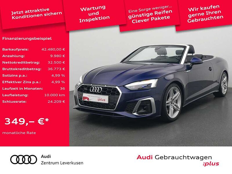 Audi A5 Cabriolet quattro S line ACC AHK LEDER LASER