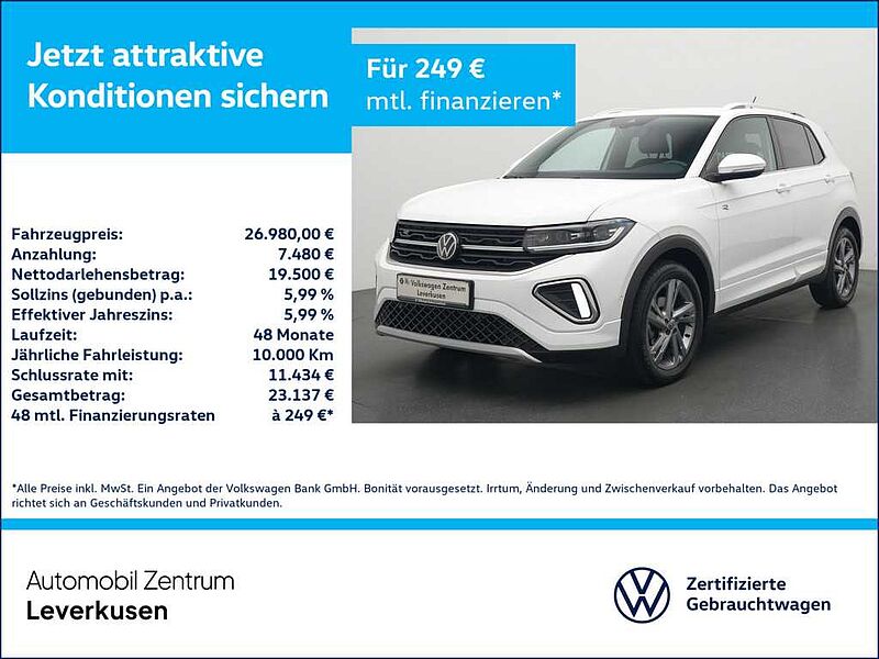 Volkswagen T-Cross R-Line DSG APP CONNECT LED SHZ PDC VIRT