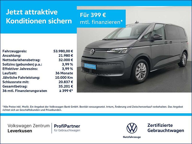 Volkswagen T7 Multivan Life 7-SITZER LEDER VIS-A-VIS AHK