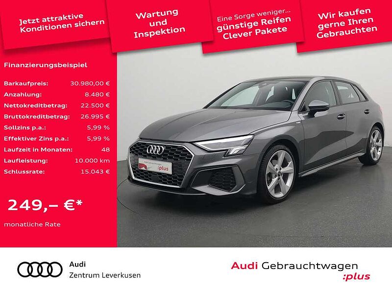 Audi A3 Sportback S line S-TRON AHK PANO NAVI B&O
