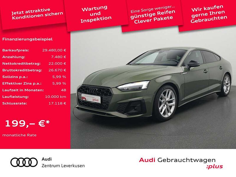 Audi A5 Sportback S line APP CONNECT KAM NAVI VIRT
