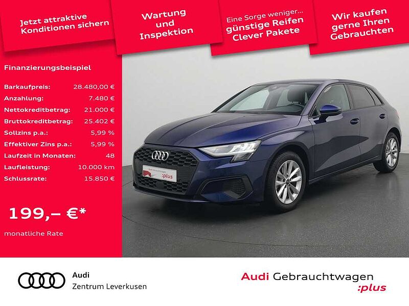 Audi A3 Sportback STRON AHK NAVI VIRT APP SHZ LED PDC