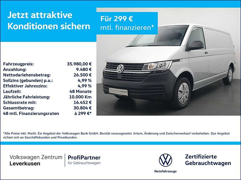 Volkswagen T6.1 Kasten lang SHZ FLÜGELTÜREN PORT NAVI KLIMA