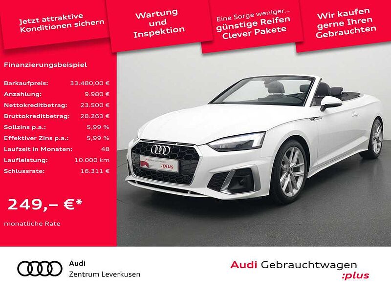 Audi A5 Cabriolet S line S-TRON APP MATRIX LED SHZ