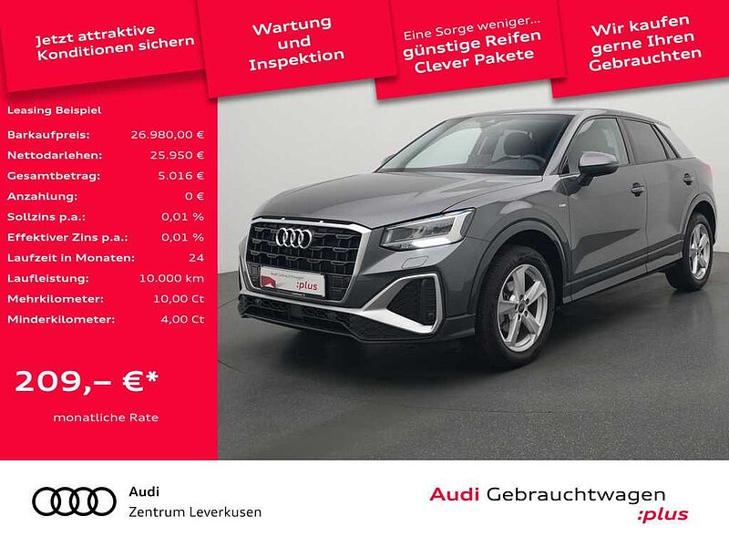 Audi Q2 S line AHK LED VIRT SHZ CARPLAY PDC LED