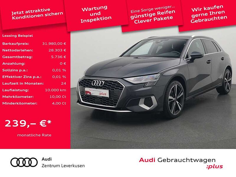 Audi A3 Sportback LED VIRT SHZ NAVI PDC