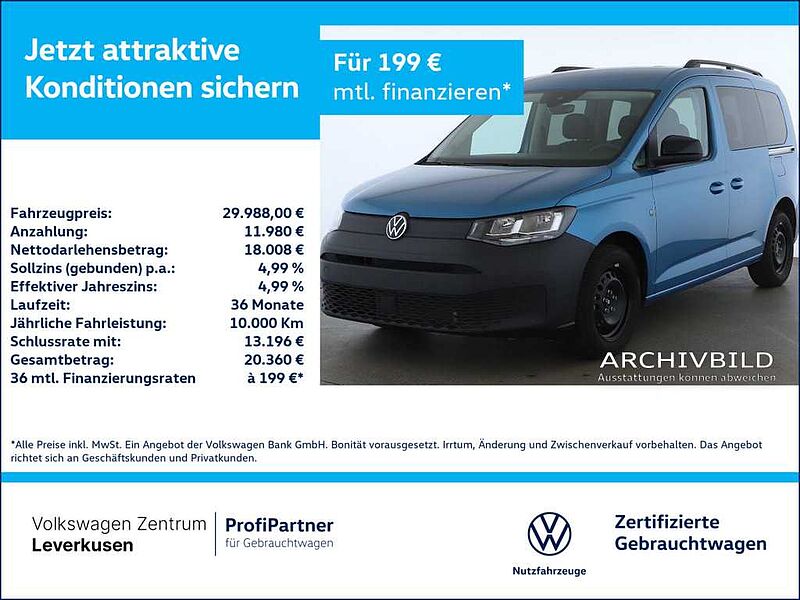 Volkswagen Caddy Kombi KEYLESS CARPLAY VIRT KAM KLIMA PDC