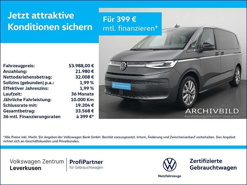 Volkswagen T7 Multivan Style 7-SITZE LEDER HUD NAVI KAM