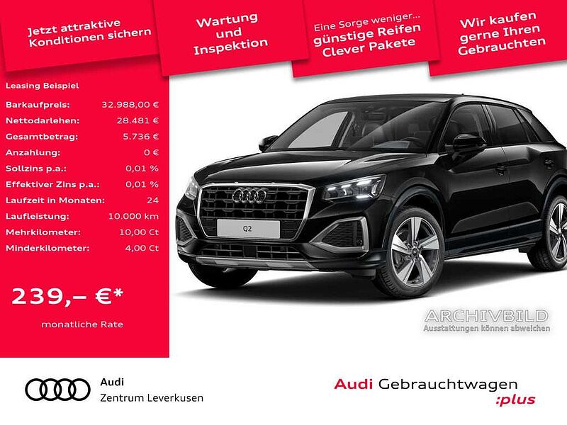 Audi Q2 advanced ACC NAVI PANO MATRIX AHK SHZ KAM