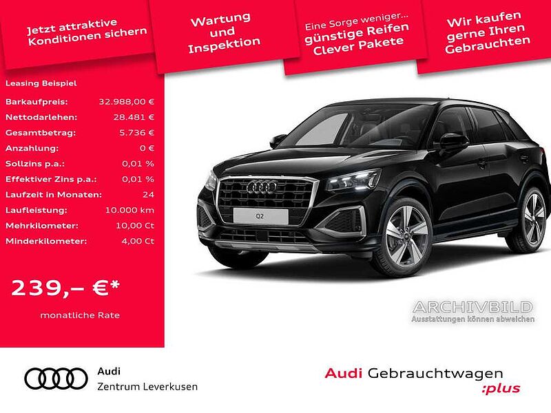 Audi Q2 advanced ACC AHK NAVI PANO SHZ PDC