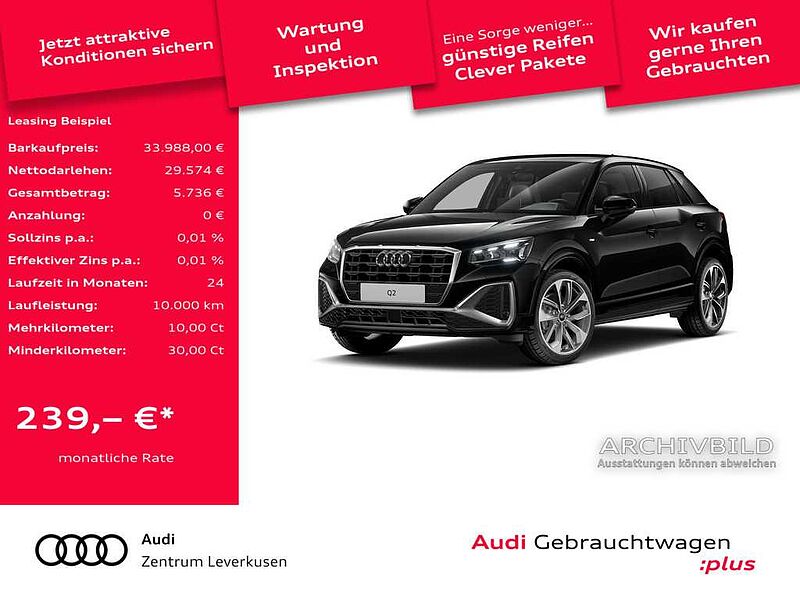 Audi Q2 1.0 30 TFSI S line MATRIX VIRT AHK SHZ KLIMA
