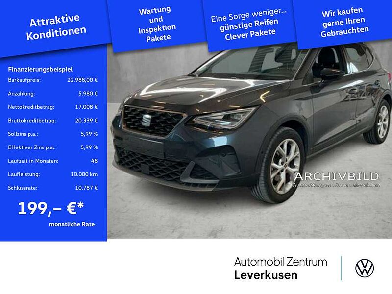 SEAT Arona FR DSG VIRT LED KAM SHZ PDC KEYLESS ACC