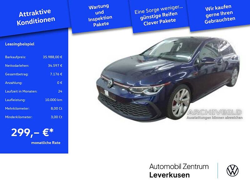 Volkswagen Golf VIII GTI DSG PANO MATRIX HUD H/K KAM PDC